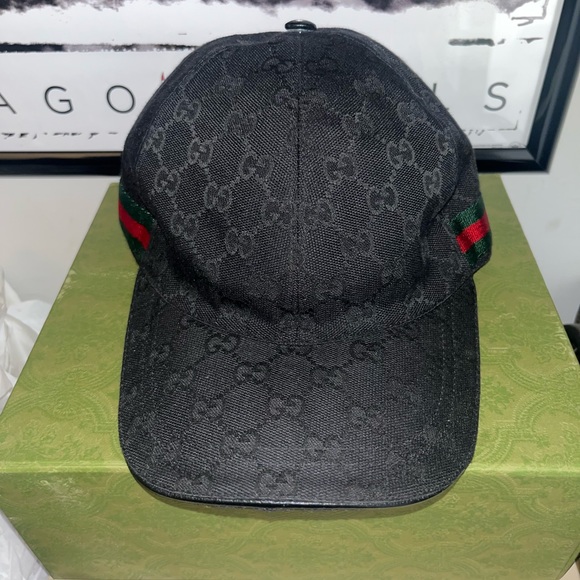 Gucci GG Monogram Web Canvas Hat - Picture 2 of 10